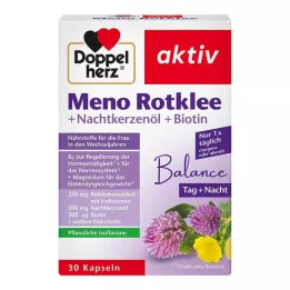 DOPPELHERZ Meno Trifoglio rosso+Olio di primula notturno+Biotina in capsule, 30 pz