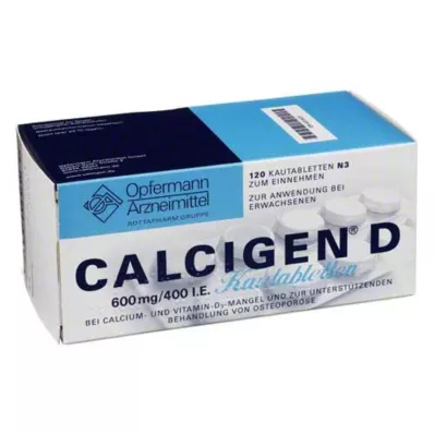 CALCIGEN D 600 mg/400 U.I. Compresse masticabili, 120 pz CALCIGEN D 600 mg/400 U.I. Compresse masticabili, 120 pz