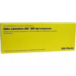 ALPHA LIPONSÄURE AAA fiale per iniezione da 600 mg, 5X50 ml