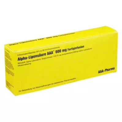 ALPHA LIPONSÄURE AAA fiale per iniezione da 600 mg, 5X50 ml
