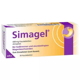 SIMAGEL Compresse masticabili, 20 pezzi