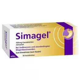 SIMAGEL Compresse masticabili, 50 pezzi