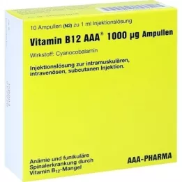 VITAMIN B12 AAA 1000 fiale μg, 10X1 ml