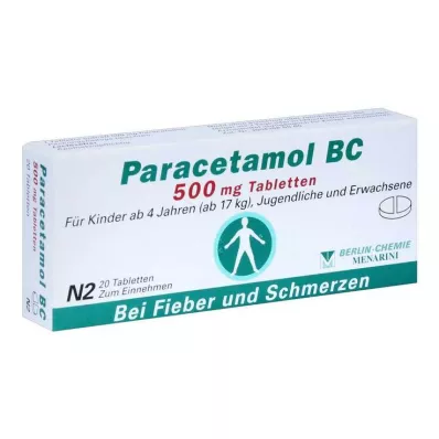 PARACETAMOL BC compresse da 500 mg, 20 pezzi