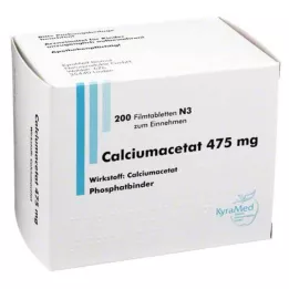 CALCIUMACETAT 475 mg compresse rivestite con film, 200 pezzi