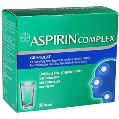 ASPIRIN COMPLEX bustina con granuli per la preparazione di una sospensione per la somministrazione, 20 pz