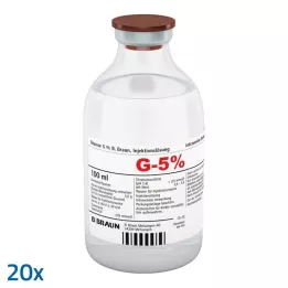 GLUCOSE Soluzione iniettabile di B.Braun al 5%, 20X100 ml