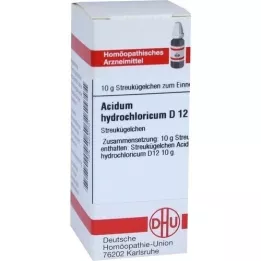 ACIDUM HYDROCHLORICUM D 12 globuli, 10 g