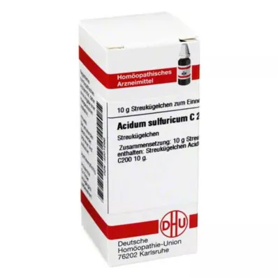 DHU Acidum sulfuricum C 200 globuli, 10 g