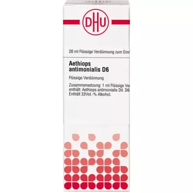 AETHIOPS ANTIMONIALIS D 6 Diluizione, 20 ml