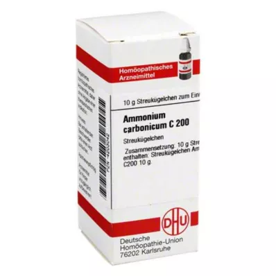 AMMONIUM CARBONICUM C 200 globuli, 10 g