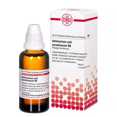 ANTIMONIUM SULFURATUM aurantiacum D 6 Diluizione, 50 ml