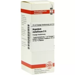 ARGENTUM METALLICUM D 6 Diluizione, 20 ml