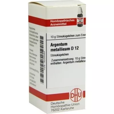 ARGENTUM METALLICUM D 12 globuli, 10 g