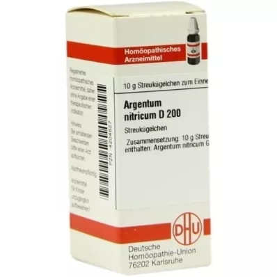 ARGENTUM NITRICUM D 200 globuli, 10 g