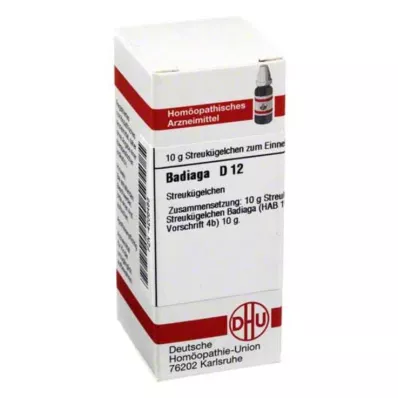 BADIAGA D 12 globuli, 10 g