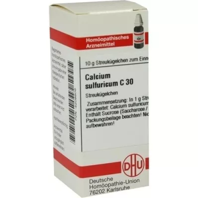 CALCIUM SULFURICUM C 30 globuli, 10 g