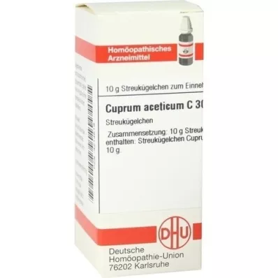 CUPRUM ACETICUM C 30 globuli, 10 g