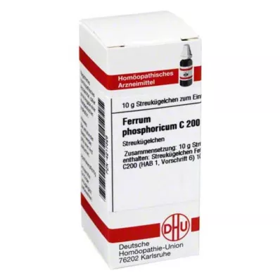 FERRUM PHOSPHORICUM C 200 globuli, 10 g