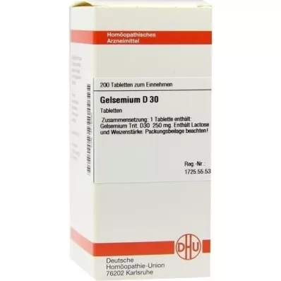 GELSEMIUM D 30 compresse, 200 pz