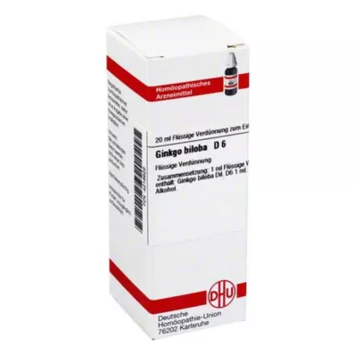 GINKGO BILOBA D 6 Diluizione, 20 ml