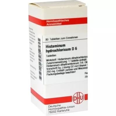 HISTAMINUM hydrochloricum D 6 compresse, 80 pc