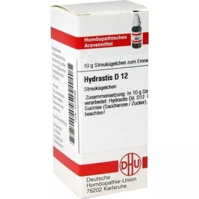 HYDRASTIS D 12 globuli, 10 g