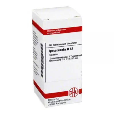 IPECACUANHA D 12 compresse, 80 pz