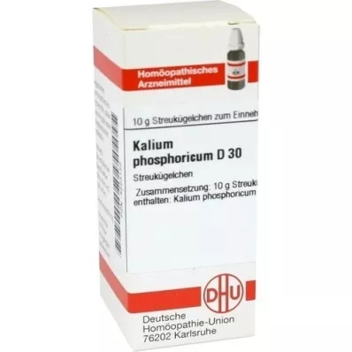 KALIUM PHOSPHORICUM D 30 globuli, 10 g