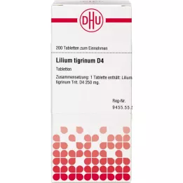 LILIUM TIGRINUM D 4 compresse, 200 pz