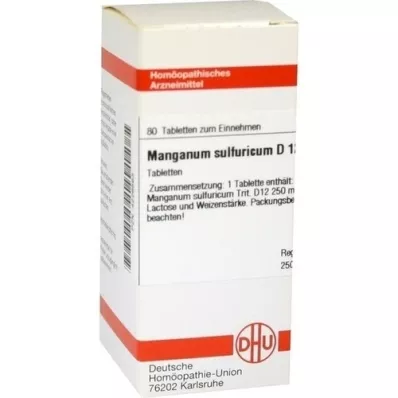 MANGANUM SULFURICUM D 12 compresse, 80 pz