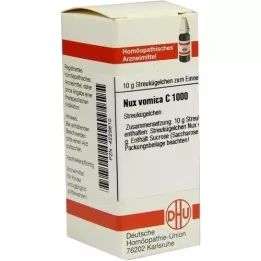 NUX VOMICA C 1000 globuli, 10 g