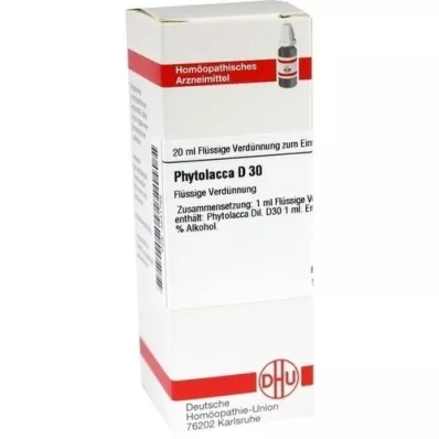 PHYTOLACCA D 30 Diluizione, 20 ml