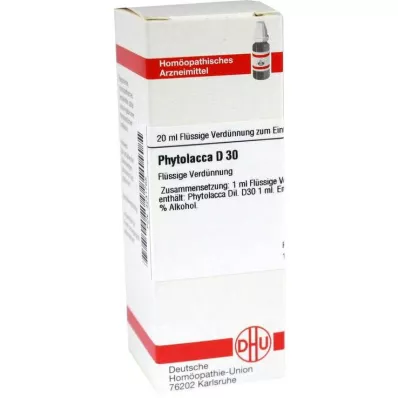 PHYTOLACCA D 30 Diluizione, 20 ml