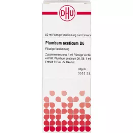 PLUMBUM ACETICUM D 6 Diluizione, 50 ml