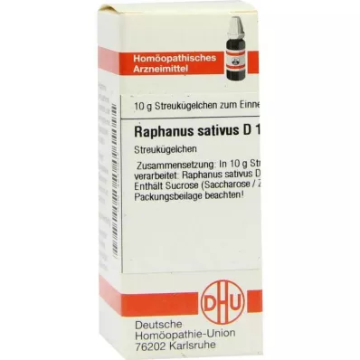 RAPHANUS SATIVUS D 12 globuli, 10 g
