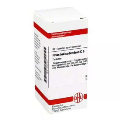 RHUS TOXICODENDRON C 6 compresse, 80 pz