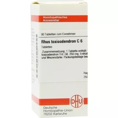 RHUS TOXICODENDRON C 6 compresse, 80 pz