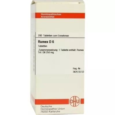 RUMEX D 6 compresse, 200 pz