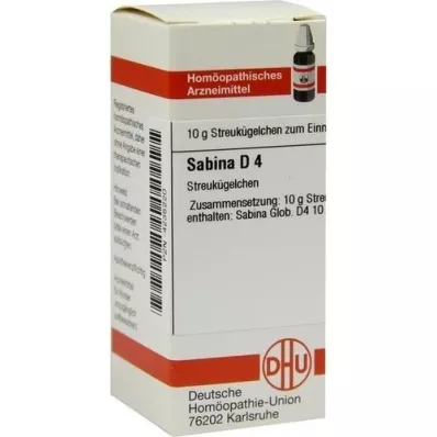 SABINA D 4 globuli, 10 g