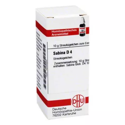 SABINA D 4 globuli, 10 g SABINA D 4 globuli, 10 g