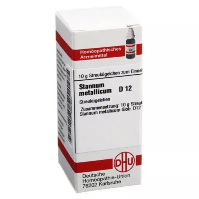 STANNUM METALLICUM D 12 globuli, 10 g