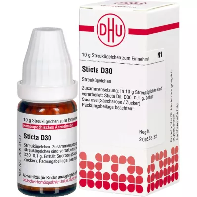 STICTA D 30 globuli, 10 g