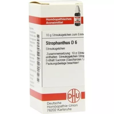 STROPHANTHUS D 6 globuli, 10 g