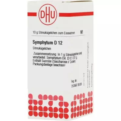 SYMPHYTUM D 12 globuli, 10 g
