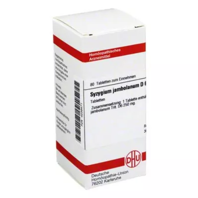 SYZYGIUM JAMBOLANUM D 6 compresse, 80 pz