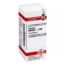 DHU Tartarus stibiatus C 200 globuli, 10 g