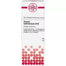 ZINCUM VALERIANICUM D 10 Diluizione, 20 ml