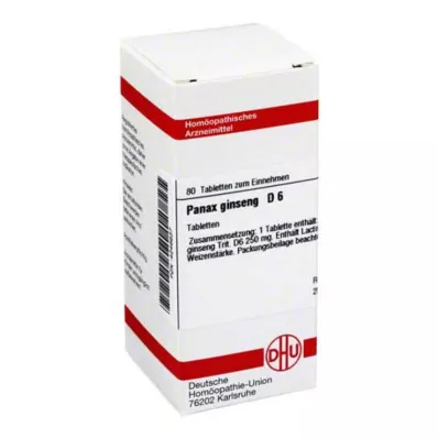 PANAX GINSENG D 6 compresse, 80 pz