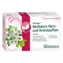 SIDROGA Tè Biancospino Cuore e Circolazione Confezione filtro, 20X1,5 g